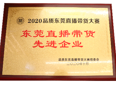 广东mgm金狮会贵宾线路有限公司荣获东莞直播带货先进企业